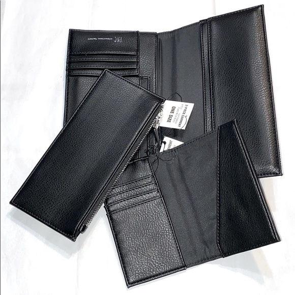 Womens 3-in-1 Wallet Clutch Plaid micro suede New - Picture 7 of 13